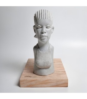 Escultura de hormigón India Makonde